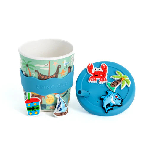 Pirate Chino Charm Cup 8oz (STRAW INCLUDED)