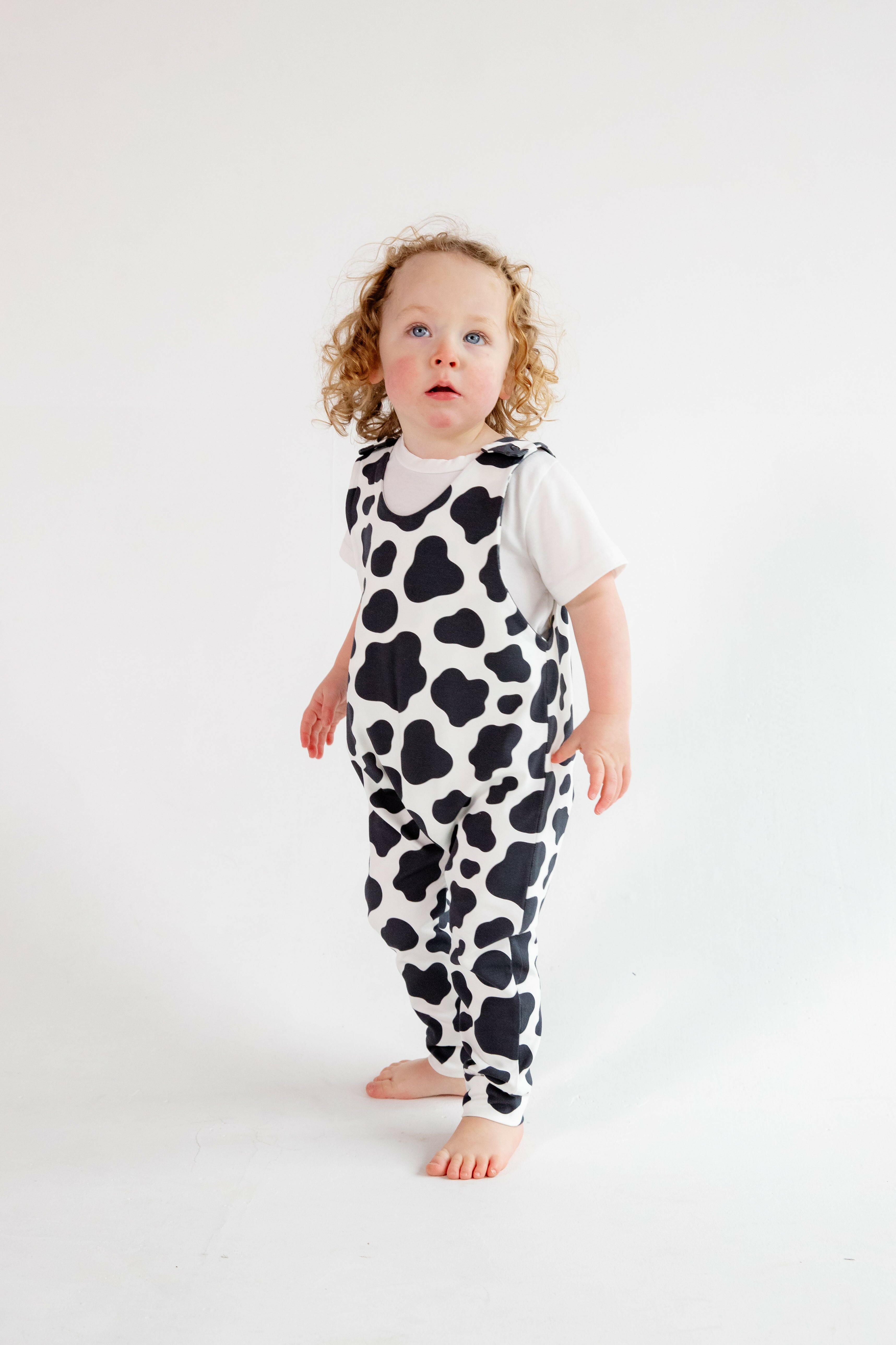 Cow Print Animal Romper