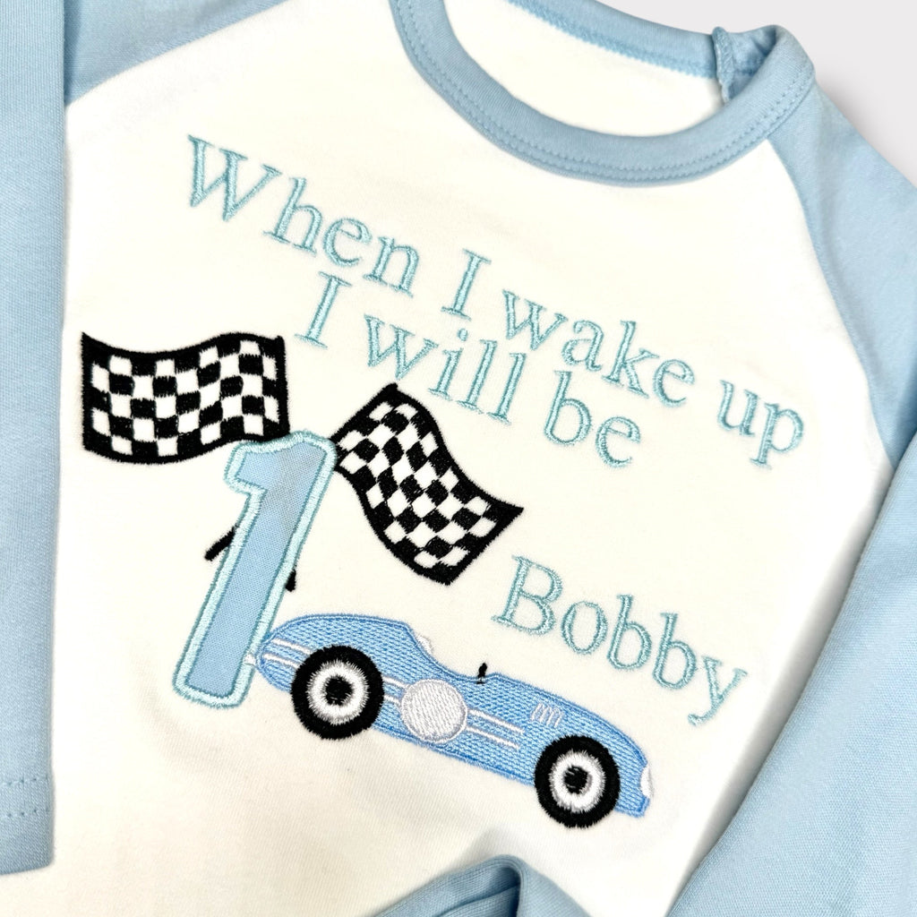 Car AppliqueBirthday Pjyamas