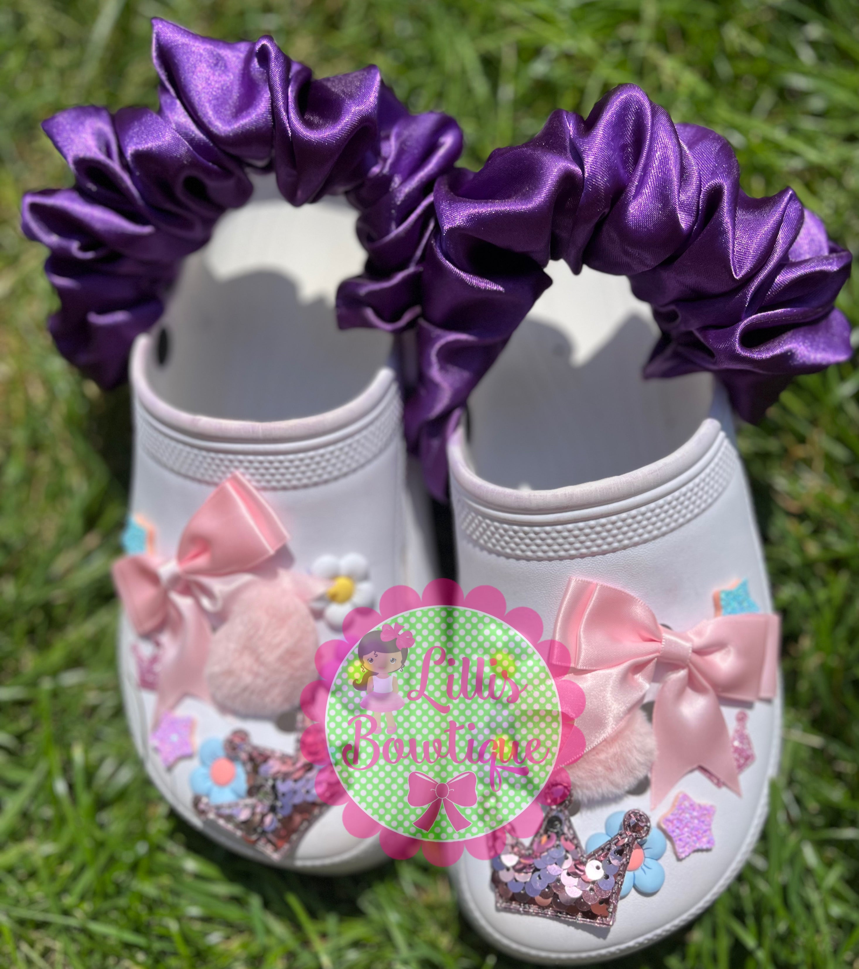 Croc strap scrunchies