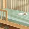 Kabode - Organic Cot Bed Fitted Sheet - Vine Mint