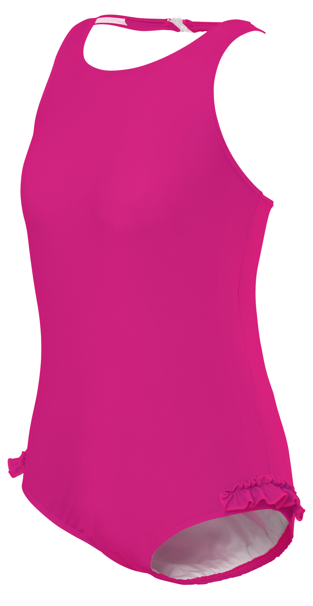 Girl's Halterneck Swimsuit in Thai Pink - Eco