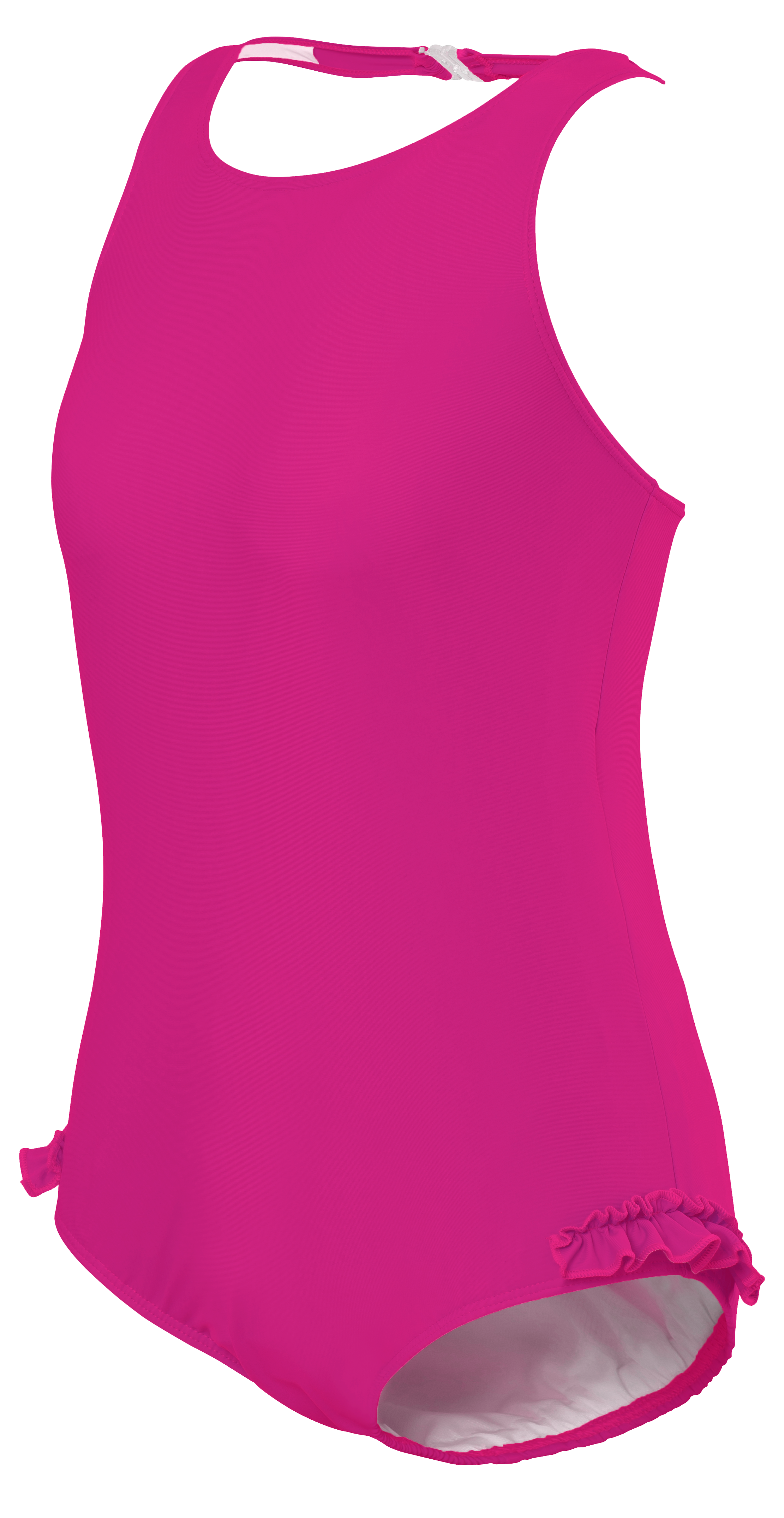 Girl's Halterneck Swimsuit in Thai Pink - Eco