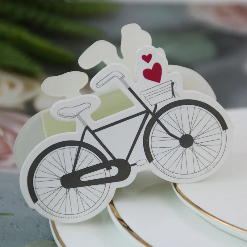 Baby Carriage Favor Boxes 10 Pack - Pastel Paperboard with Ribbon
