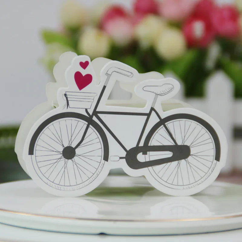 Baby Carriage Favor Boxes 10 Pack - Pastel Paperboard with Ribbon