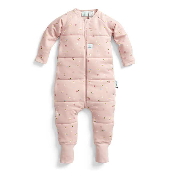 ergoPouch - Organic Winter Long Sleeved Sleep Onesie - Daisy 3.5 TOG