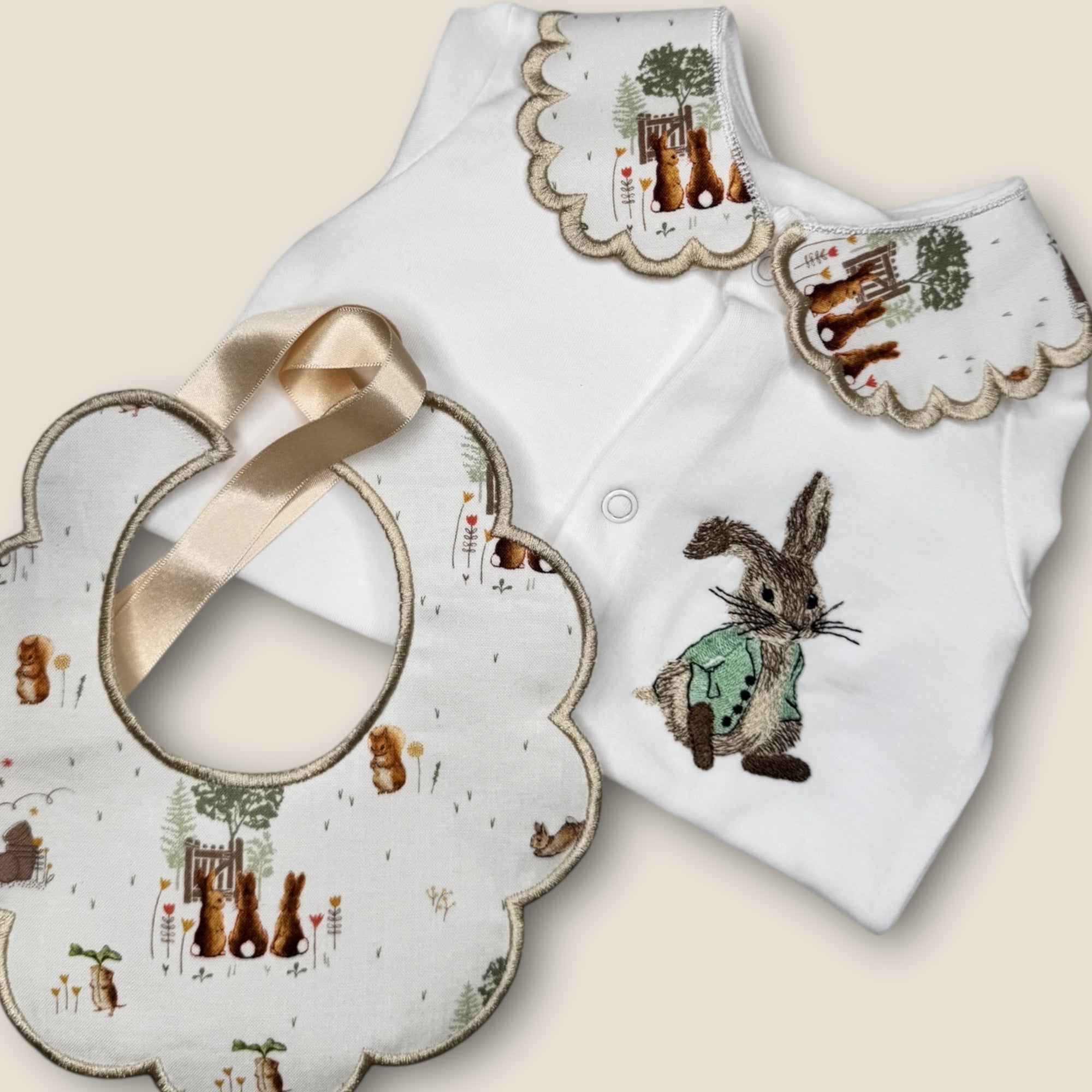 Bunny Rabbit Sleepsuit Collar