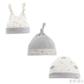 BOYS 3 PACK CLOUDS & STARS HATS (0-9 MONTHS)