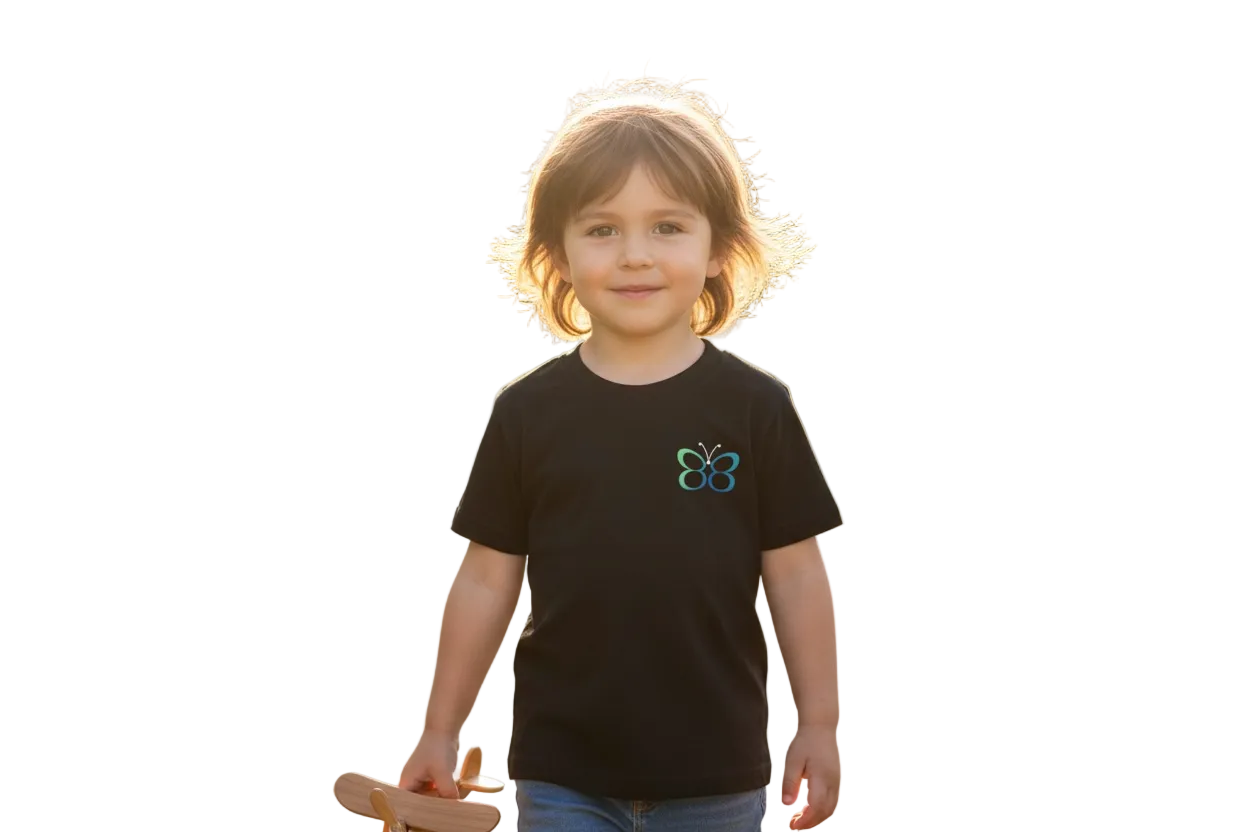 Kids Unisex Luxury 100% Cotton Basic T-shirt 2-6Y