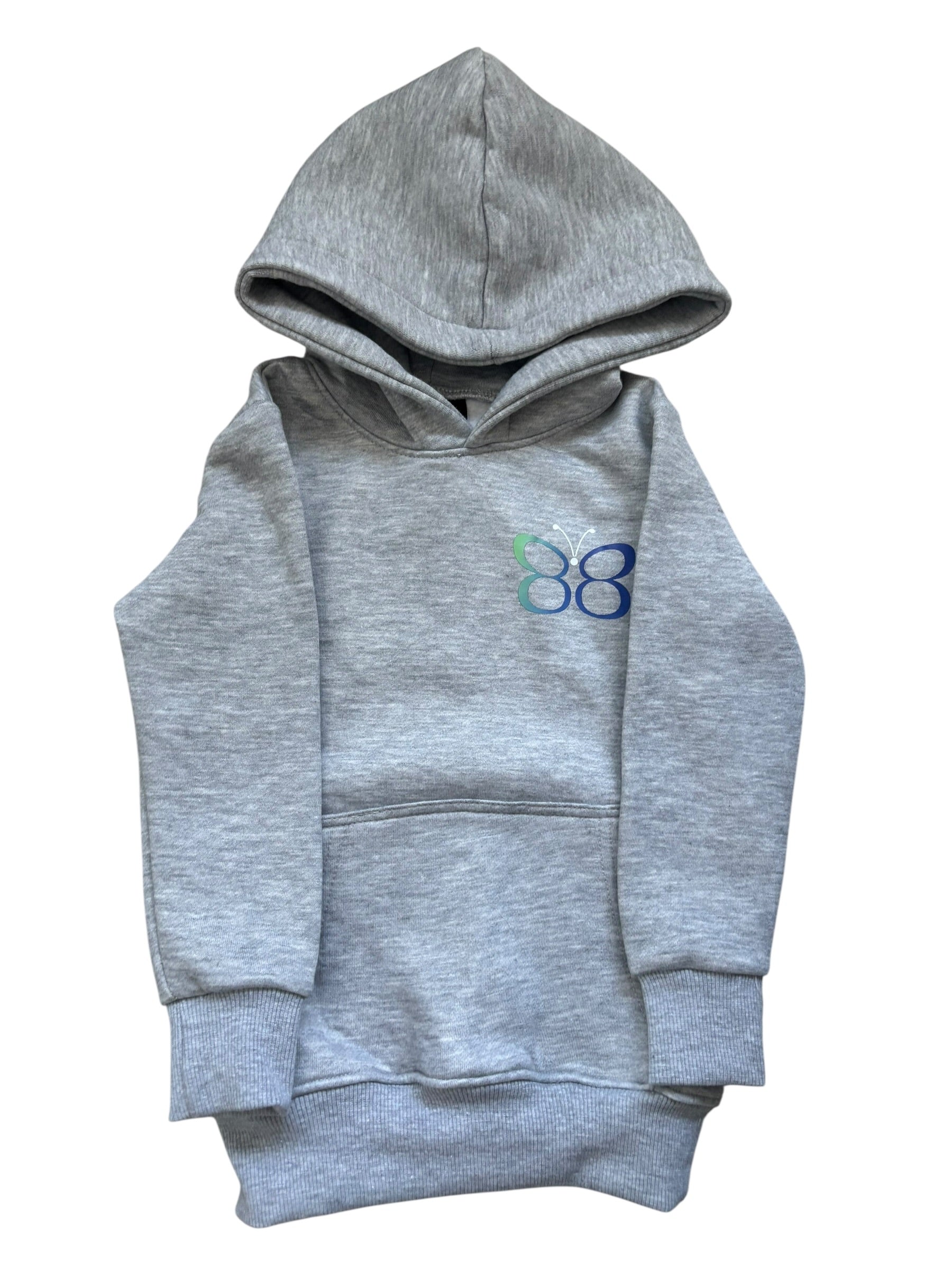 Kids Unisex Luxury Fleece Lined Basic Hoodie & Tracksuit Bottoms Set 2-6Y