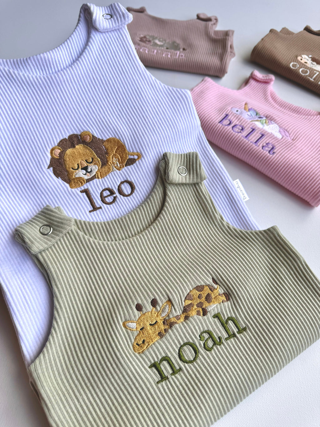 Safari Theme Personalised Dungarees