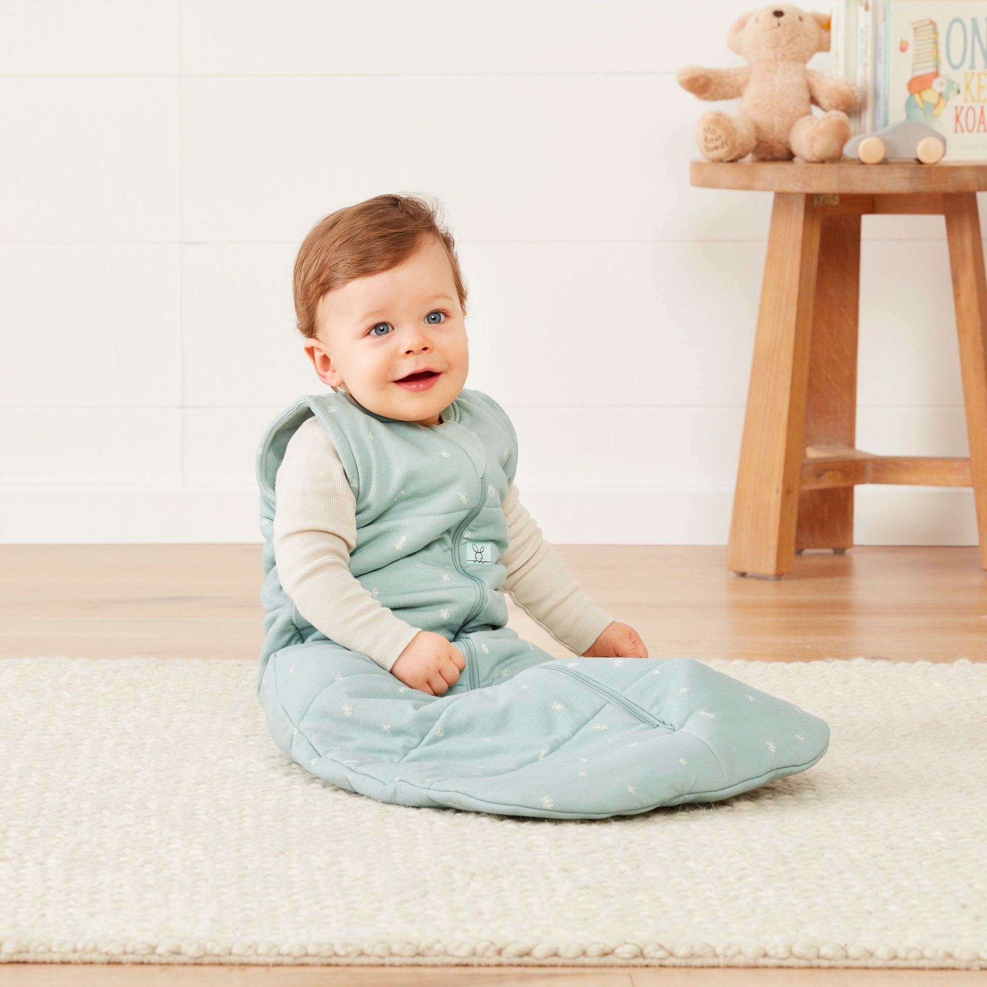 ergoPouch - Organic Winter Jersey Sleeping Bag - Sage 2.5 TOG