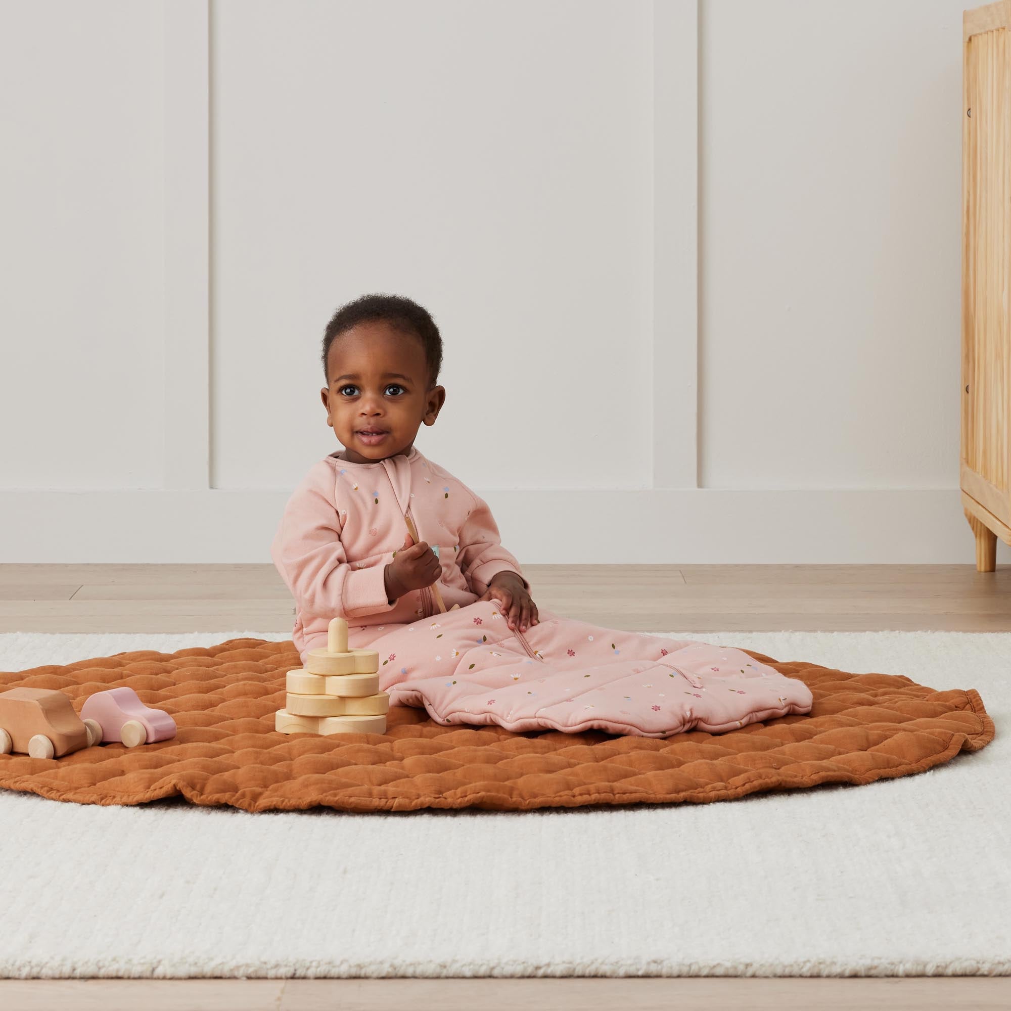 ergoPouch - Organic Winter Jersey Sleeping Bag - Daisy 3.5 TOG