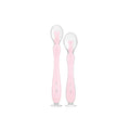 Kikka Boo Silicone Spoons With Suction Cup Pink 2Pk