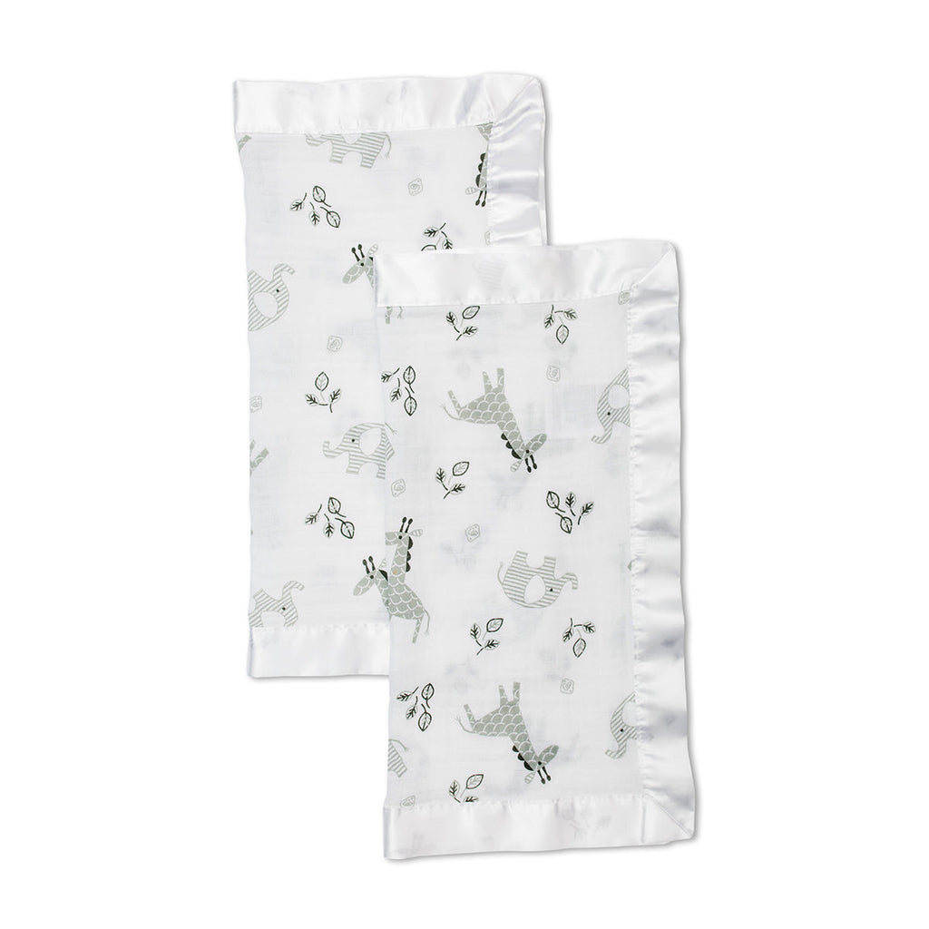 Lulujo - 2 Pack Muslin Security Comforter Blanket - Afrique