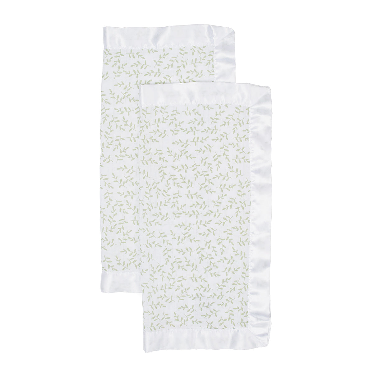 Lulujo - 2 Pack Muslin Security Comforter Blanket - Greenery
