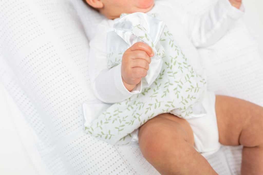 Lulujo - 2 Pack Muslin Security Comforter Blanket - Greenery