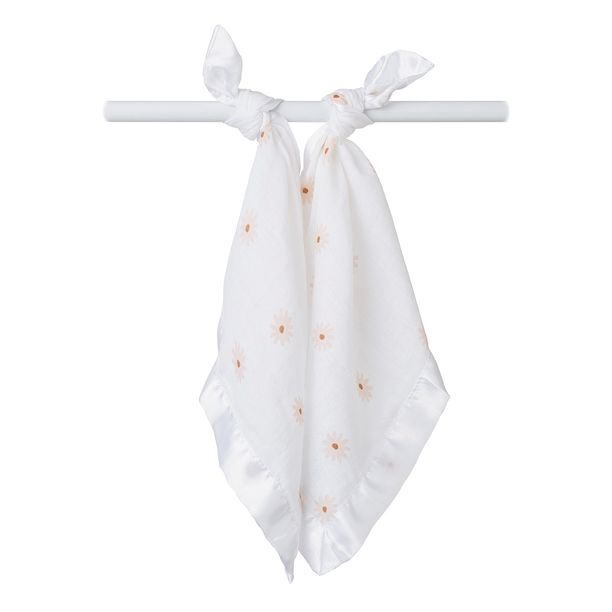 Lulujo - 2 Pack Muslin Security Comforter Blanket - Daisies