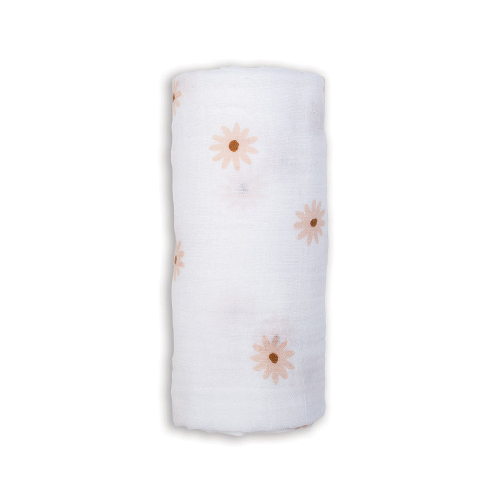 Lulujo - Muslin Swaddle - Daisy (100cm x 100cm)
