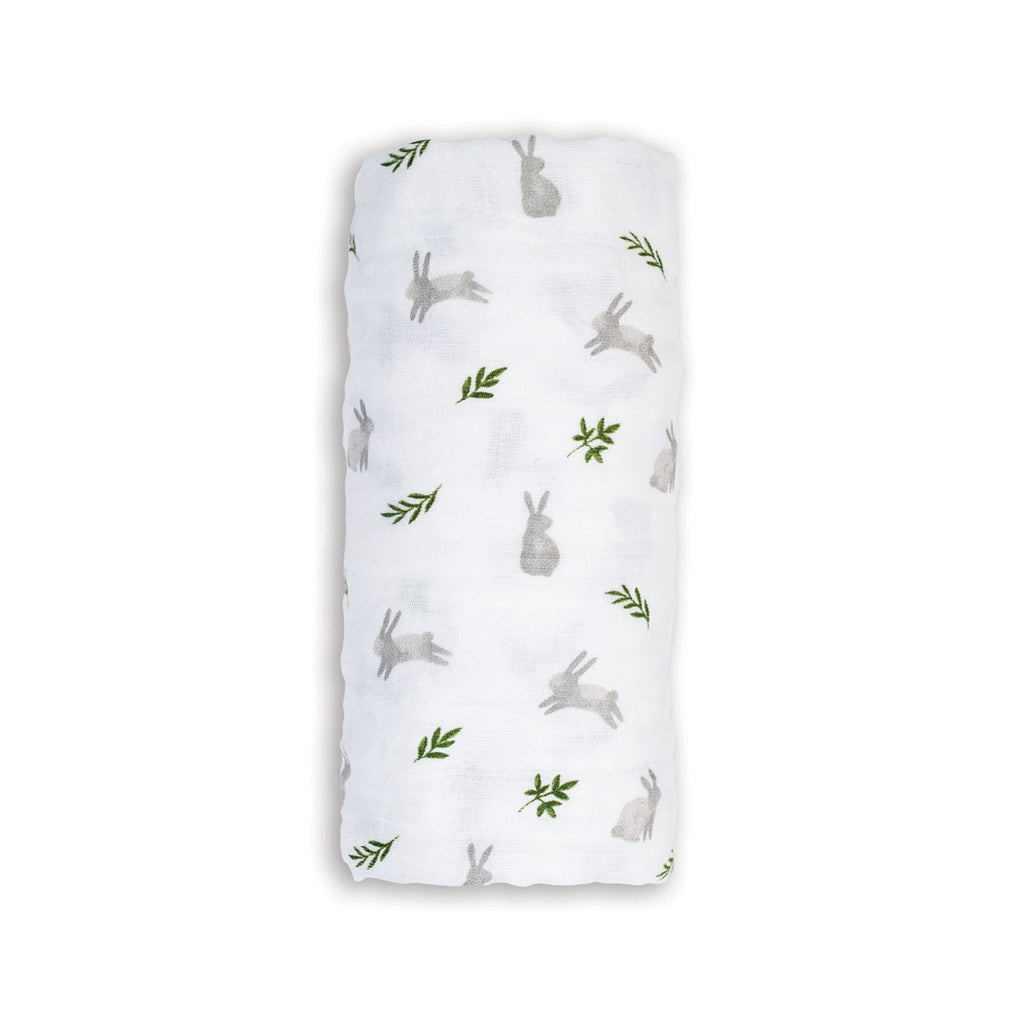 Lulujo - Muslin Swaddle - Bunnies (100cm x 100cm)