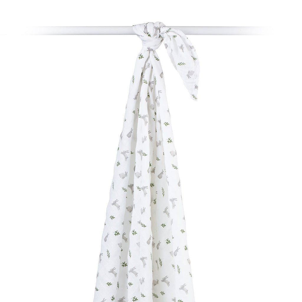 Lulujo - Muslin Swaddle - Bunnies (100cm x 100cm)