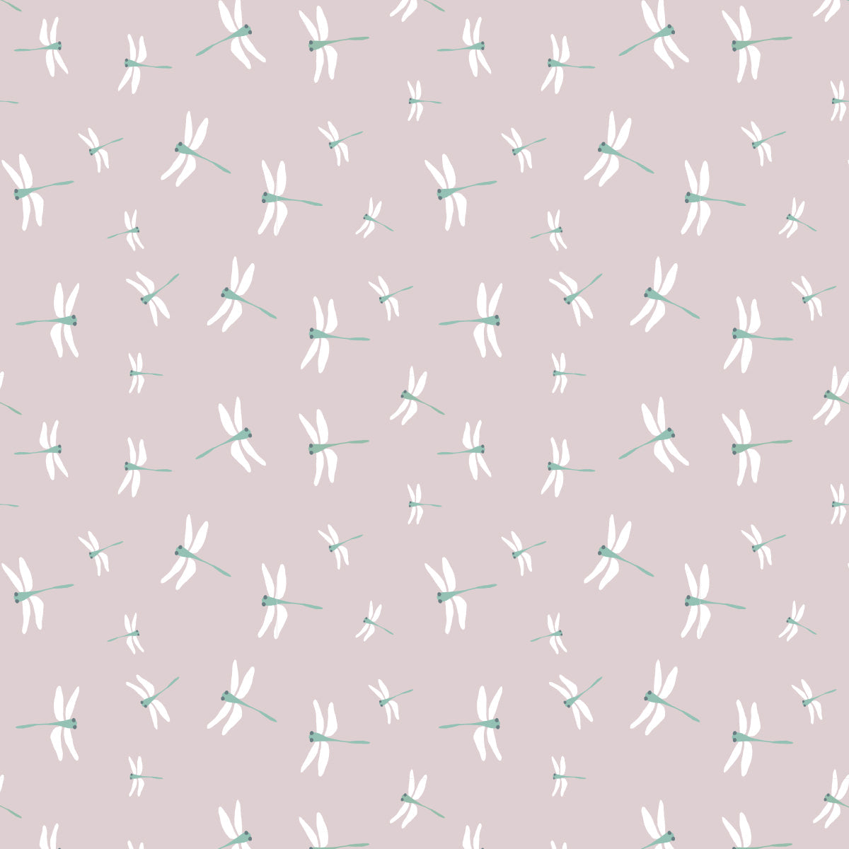 Lulujo - Cotton Fitted Crib Sheet - Dragonflies (81cm x 43cm)