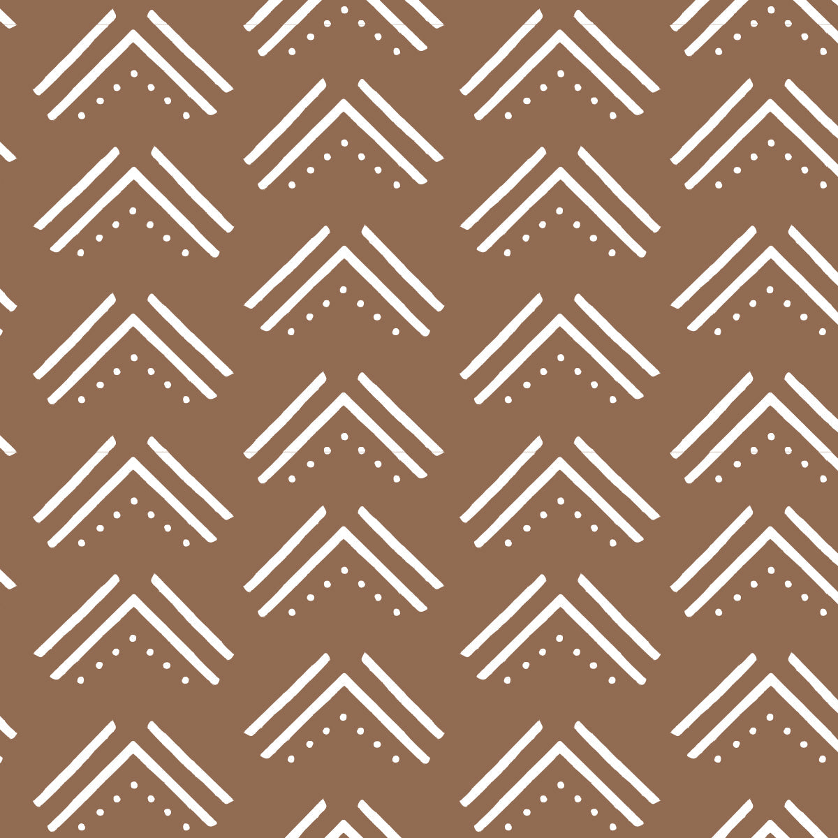 Lulujo - Cotton Fitted Crib Sheet - Mudcloth (81cm x 43cm)