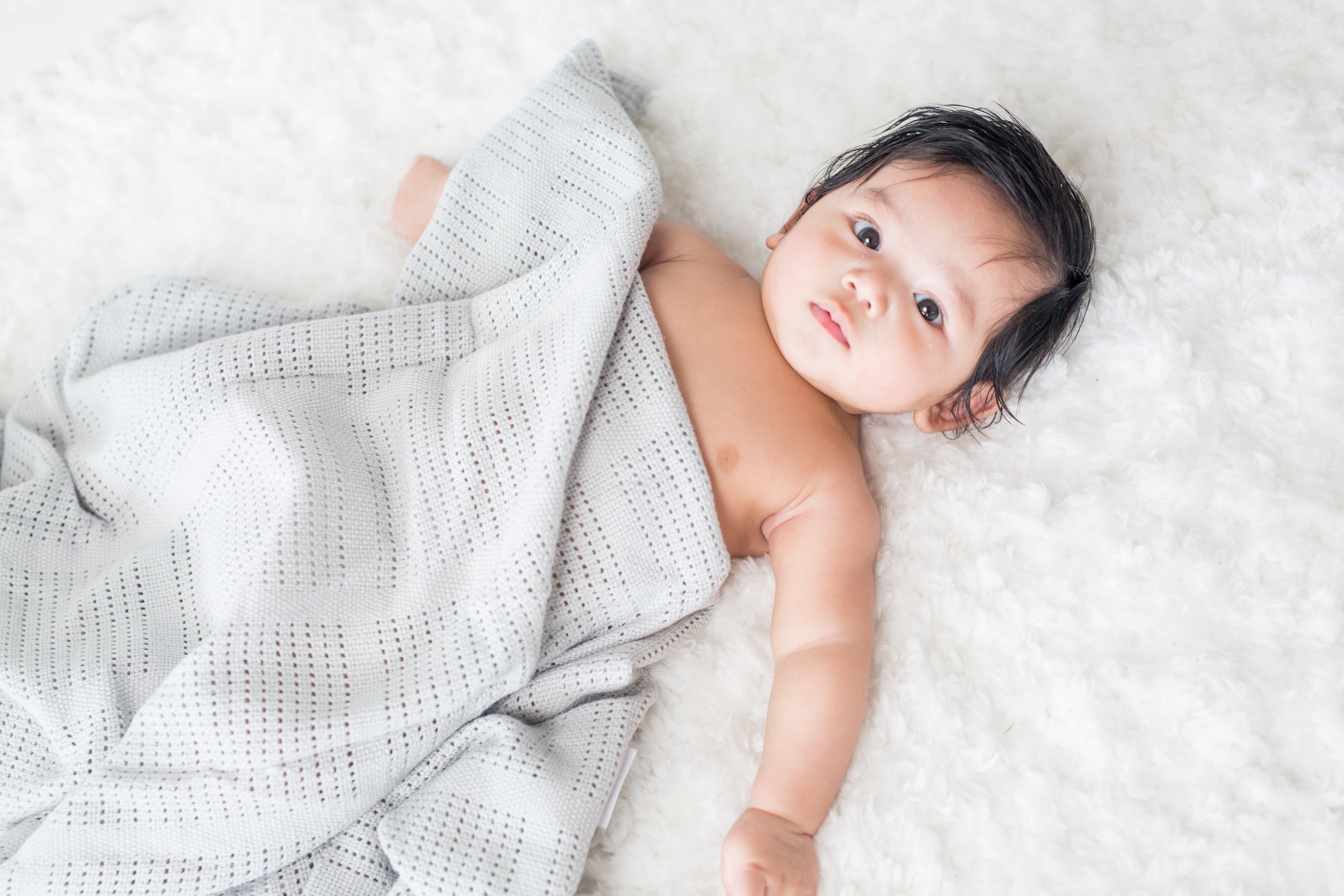 Lulujo - Cellular Blanket - Grey