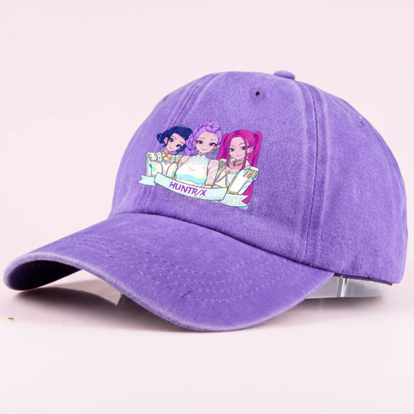 KPop Demon Hunters Retro Washed Baseball Cap