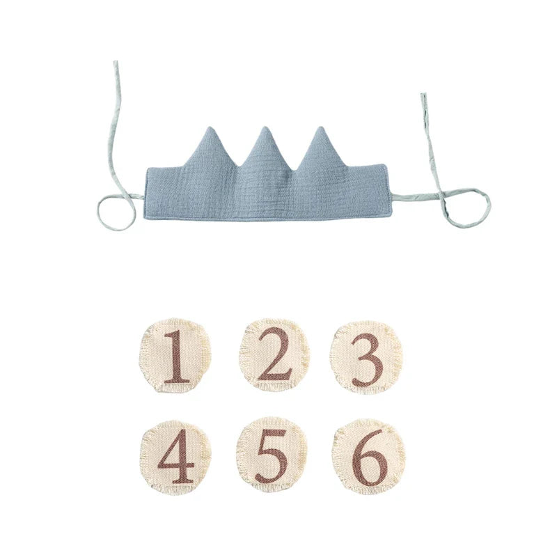 Baby Birthday Crown Set with Wand & Banner - Ages 1-6 Party Props