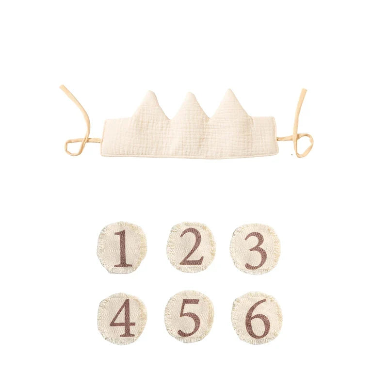 Baby Birthday Crown Set with Wand & Banner - Ages 1-6 Party Props