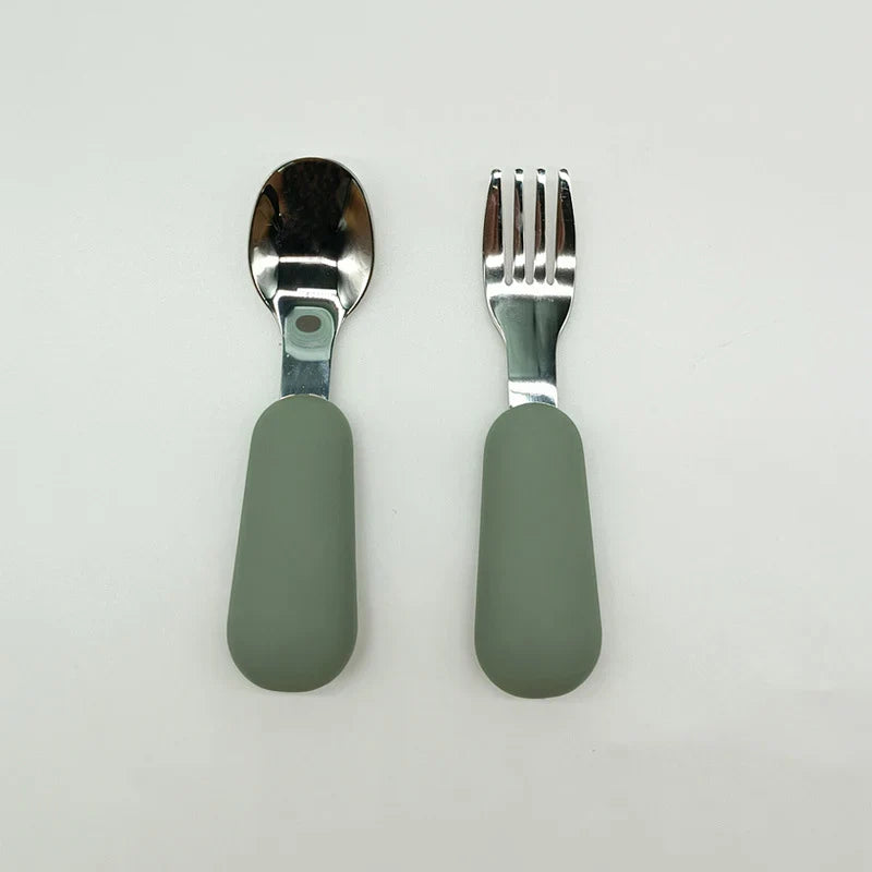 Symilo Baby Feeding Set – Stainless Steel Spoon & Fork