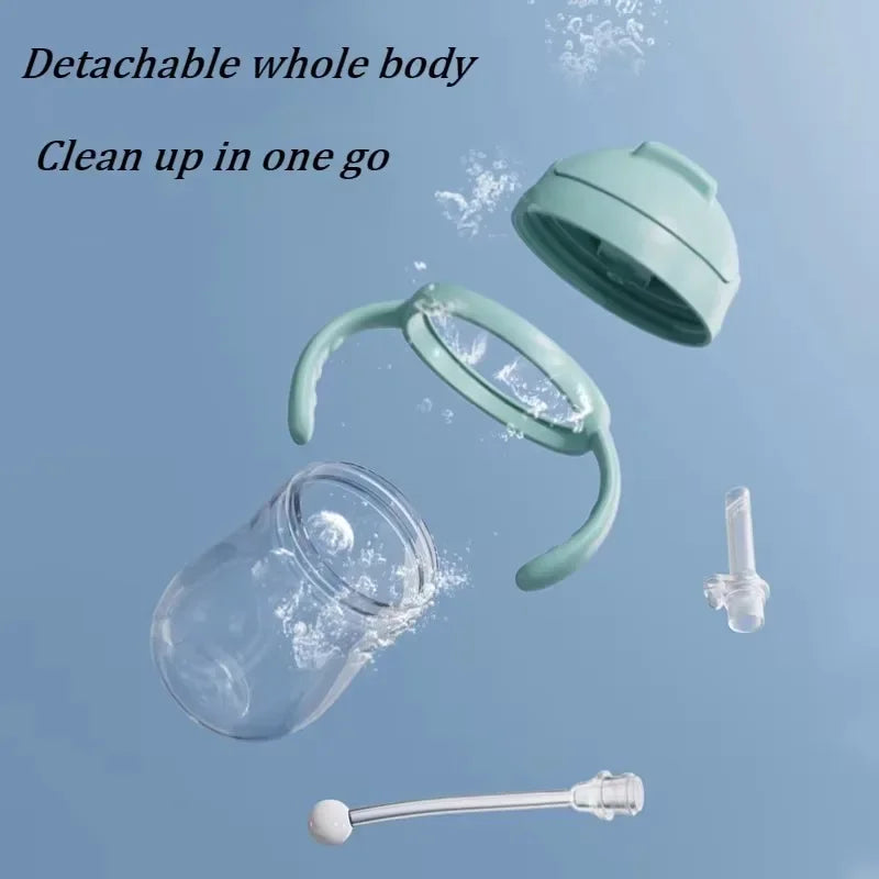 Sluba Baby Water Bottle – Portable Straw Training Cup with Handle (300ml)