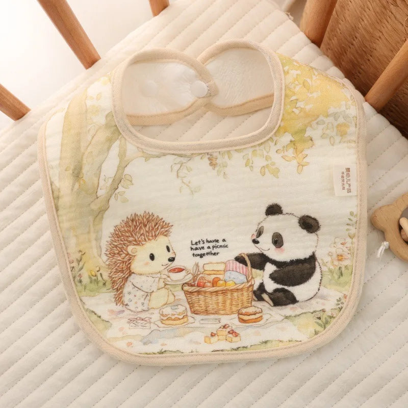 Vintage Style Cotton Baby Bibs