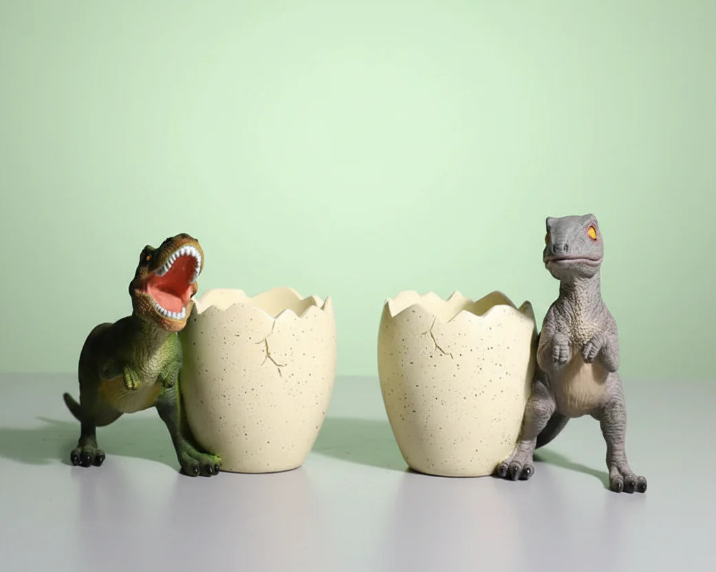 T-Rex Dinosaur Egg Resin Pen Holder