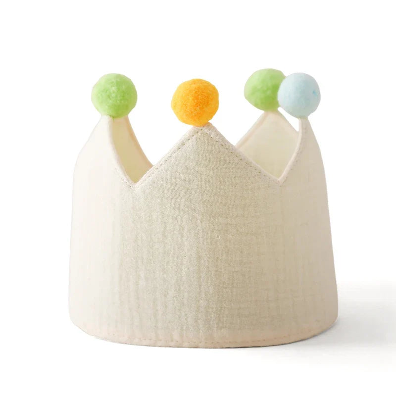Baby Birthday Crown Set with Wand & Banner - Ages 1-6 Party Props