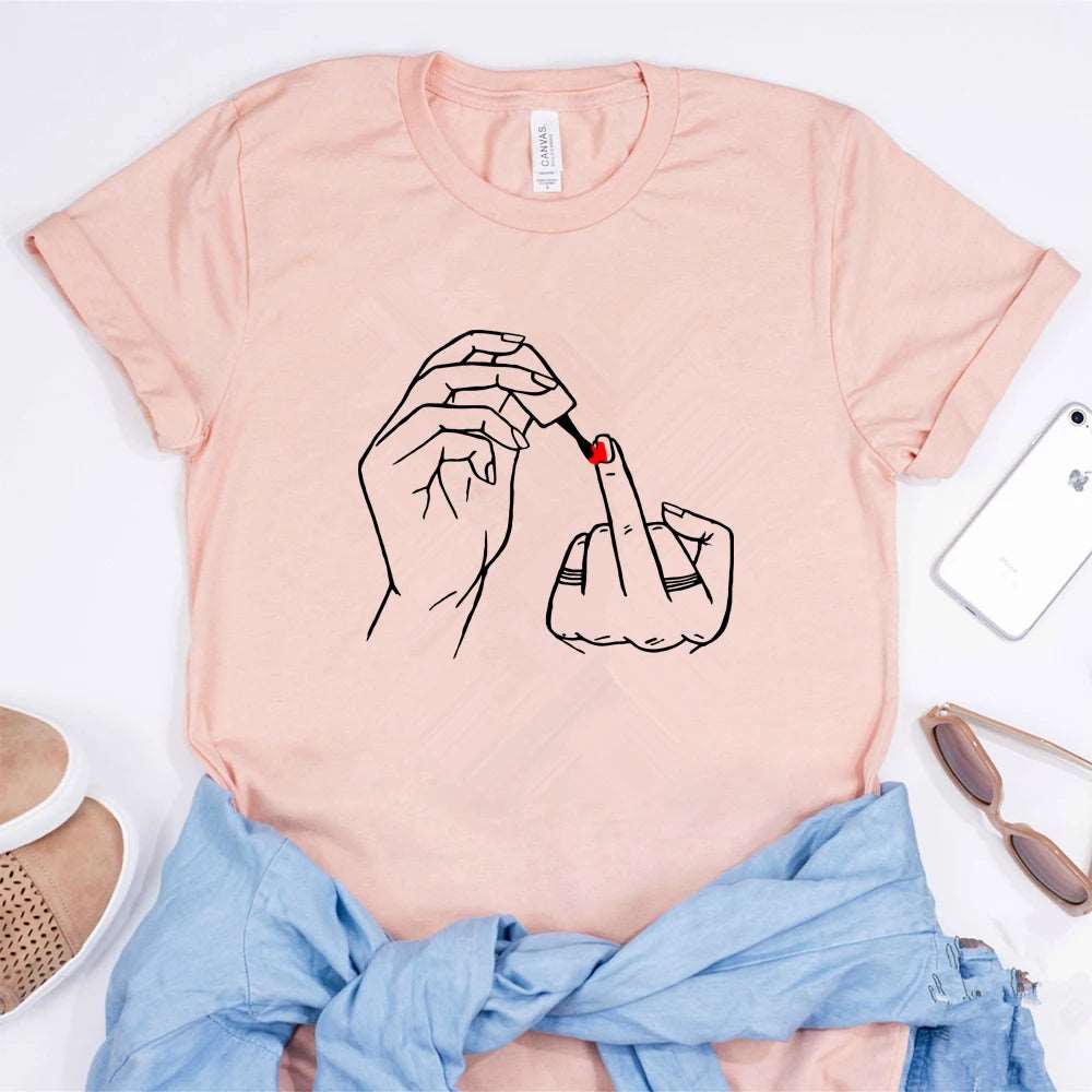 Not Sorry Feminist Middle Finger T Shirt