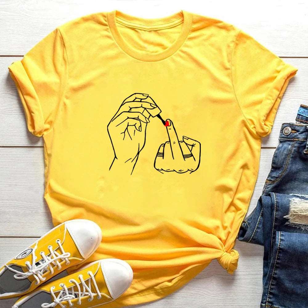 Not Sorry Feminist Middle Finger T Shirt