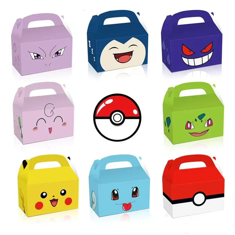 Pikachu Party Gift Bags 12/24 Pack – Pokemon Birthday Favor Boxes