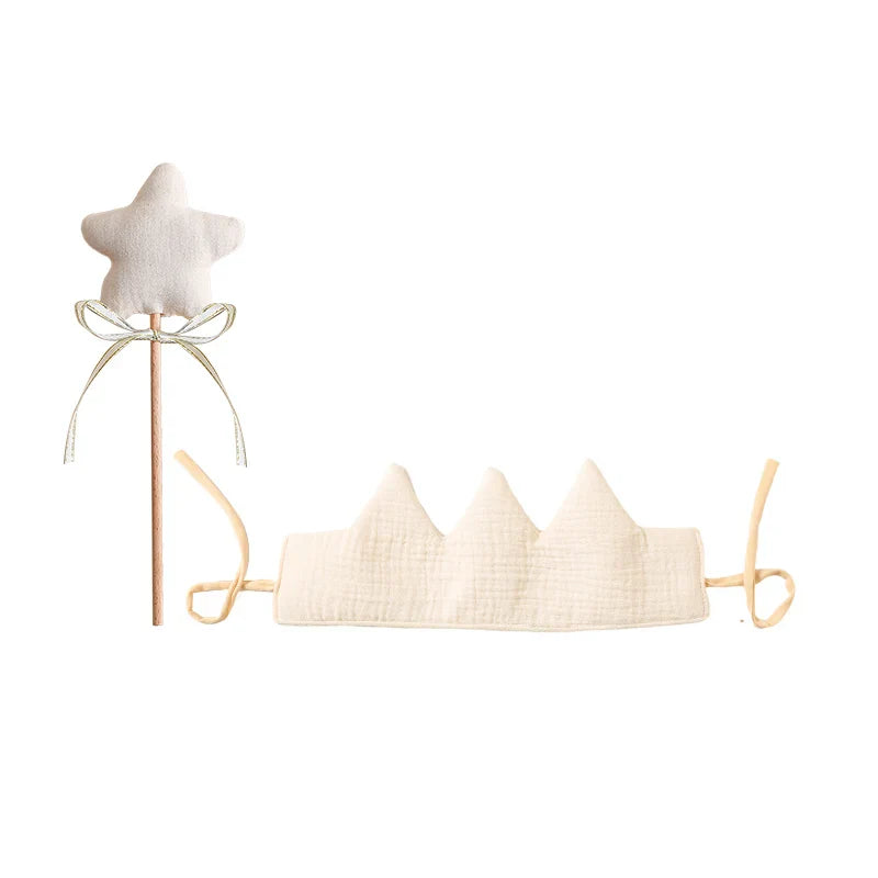 Baby Birthday Crown Set with Wand & Banner - Ages 1-6 Party Props