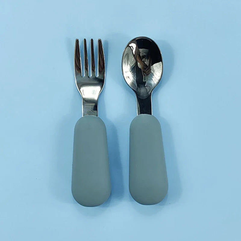 Symilo Baby Feeding Set – Stainless Steel Spoon & Fork