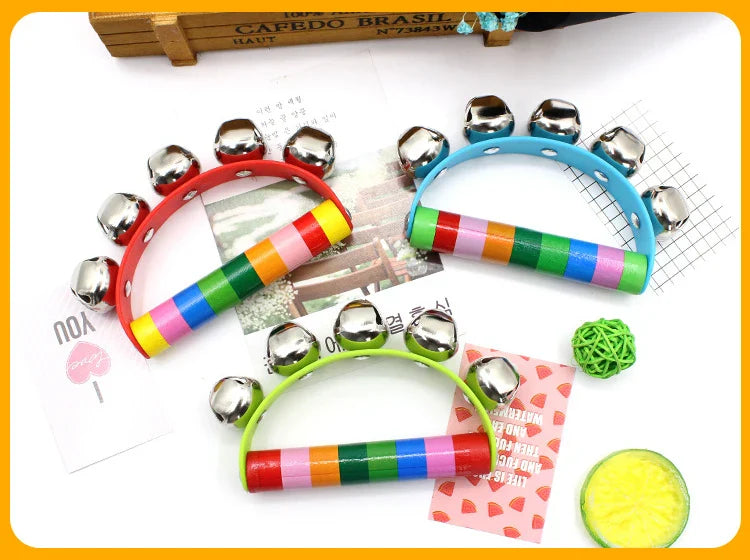 Kolorsity Rainbow Hand Bell – Colorful Half-Round Party Percussion