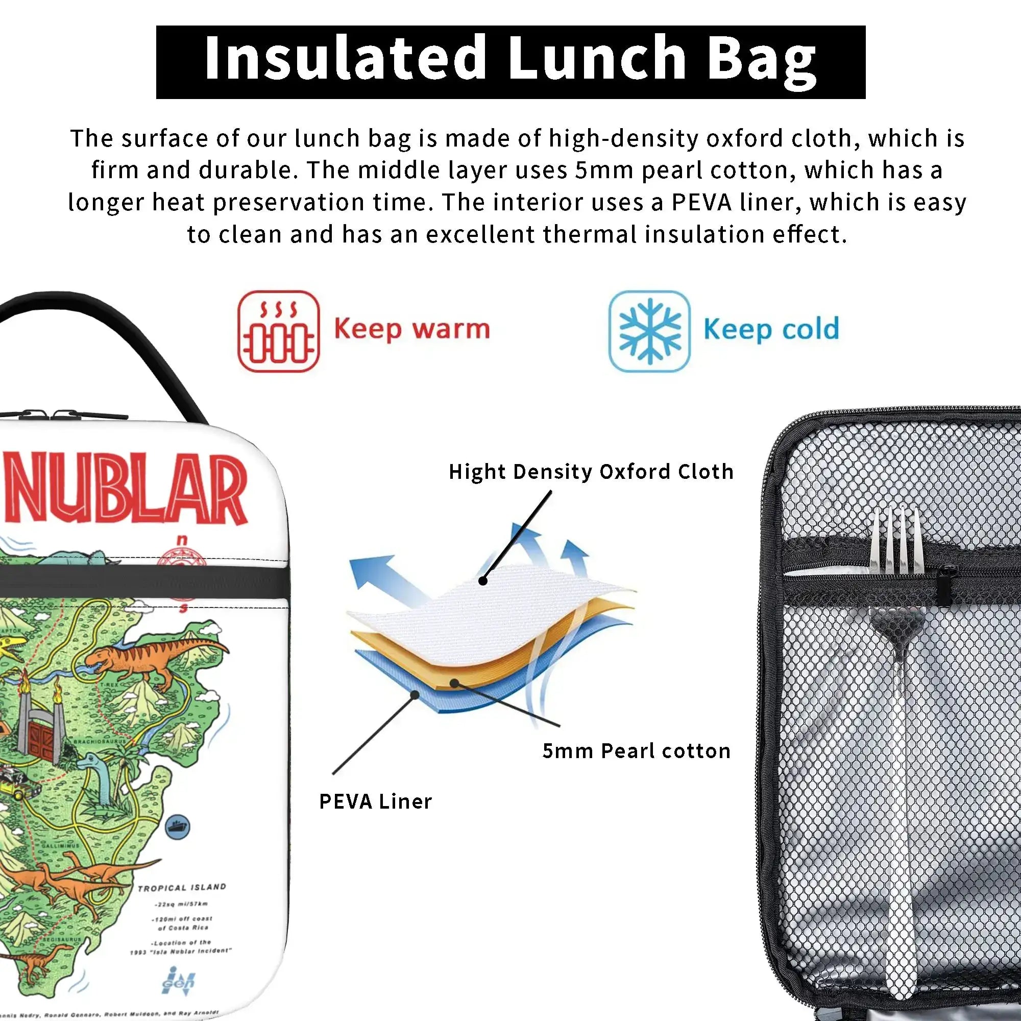 Jurassic Park Dinosaur Kids Lunch Bag