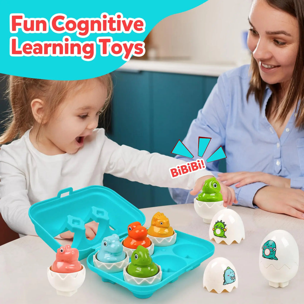 Chickamic Matching Eggs – Montessori Shape Sorter & Educational Easter Set