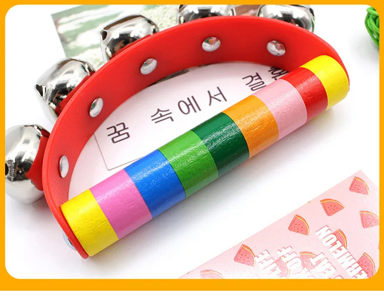 Kolorsity Rainbow Hand Bell – Colorful Half-Round Party Percussion