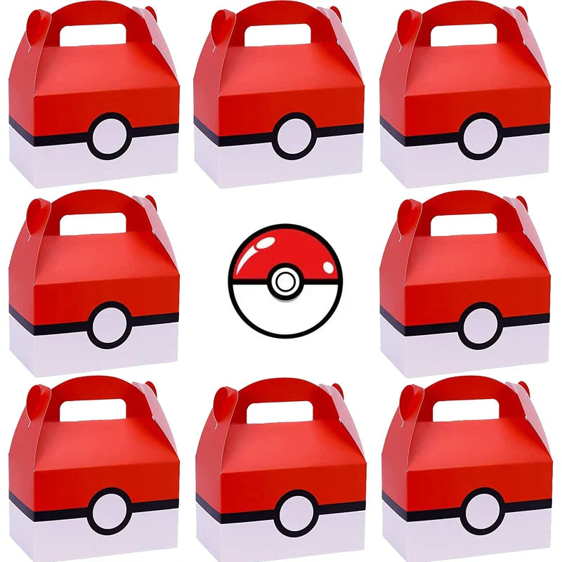 Pikachu Party Gift Bags 12/24 Pack – Pokemon Birthday Favor Boxes