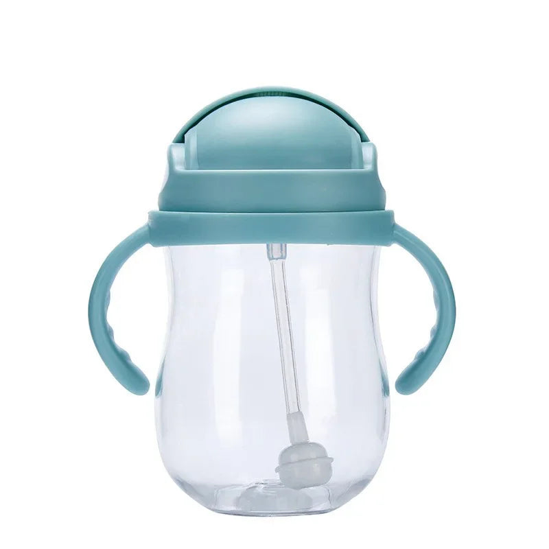 Sluba Baby Water Bottle – Portable Straw Training Cup with Handle (300ml)