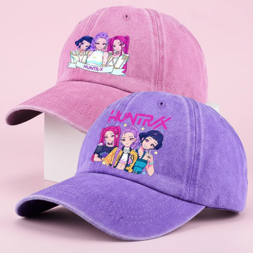 KPop Demon Hunters Retro Washed Baseball Cap