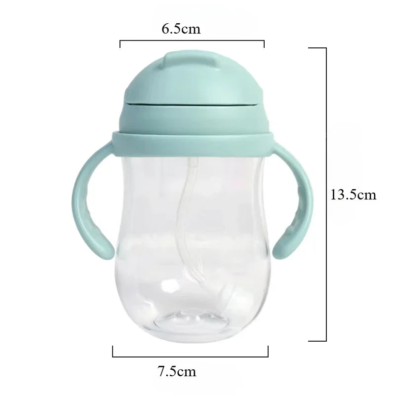 Sluba Baby Water Bottle – Portable Straw Training Cup with Handle (300ml)