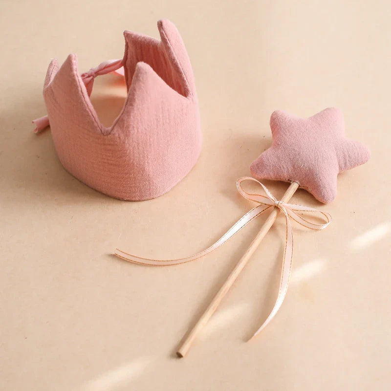 Baby Birthday Crown Set with Wand & Banner - Ages 1-6 Party Props